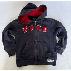 Polo Ralph Lauren Kids Hoodie Zip Up Blue Red Size 4T